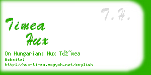 timea hux business card
